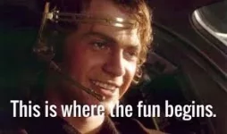 When you're watching Revenge of the Sith and you hear Anakin saying This  is where the fun begins and y… | Star wars battlefront, Star wars memes,  Anakin skywalker